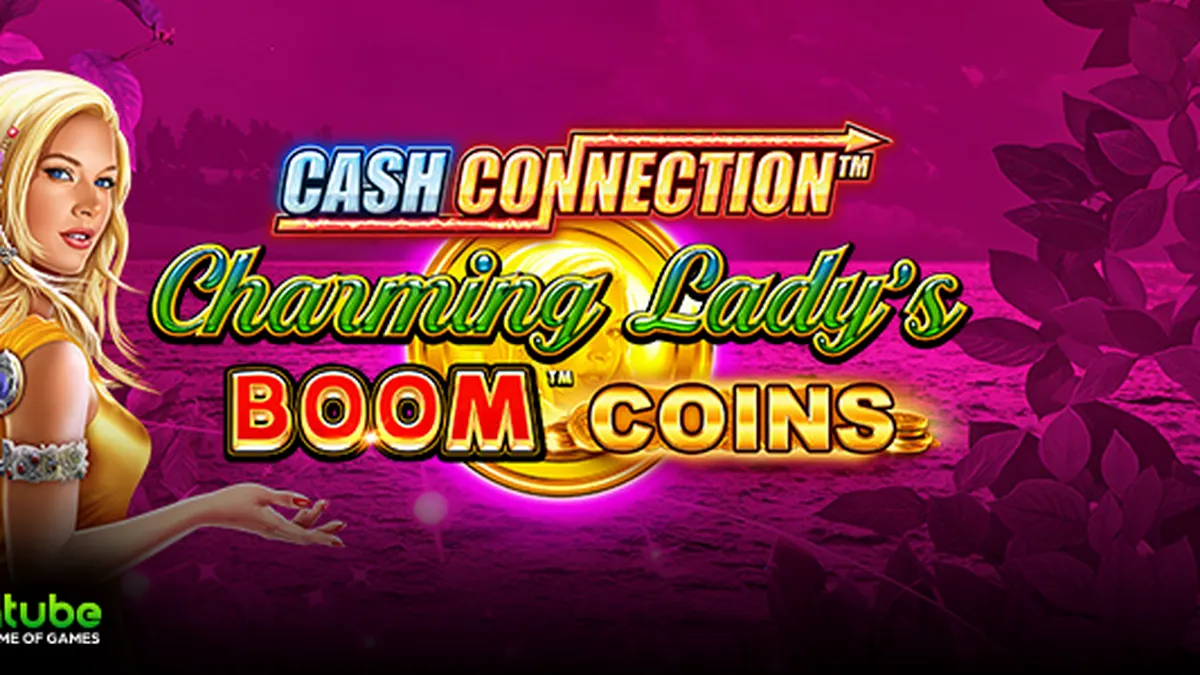 Tampilan visual slot Cash Connection Charming Lady’s Boom Coins